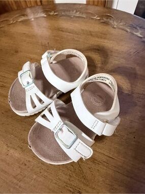 *FREE add on with purchase* Toddler White Buckle Sandals